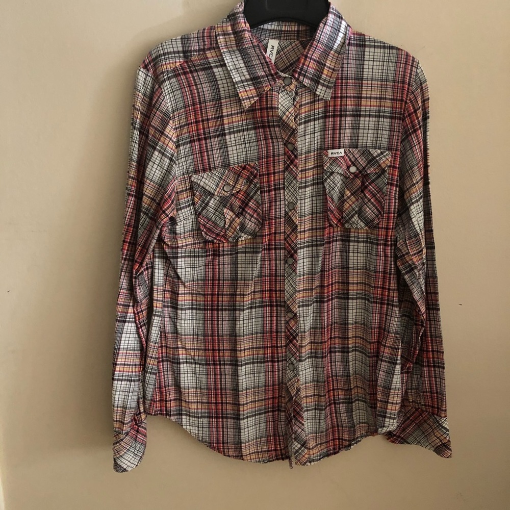 RVCA western style shirt - M Womens